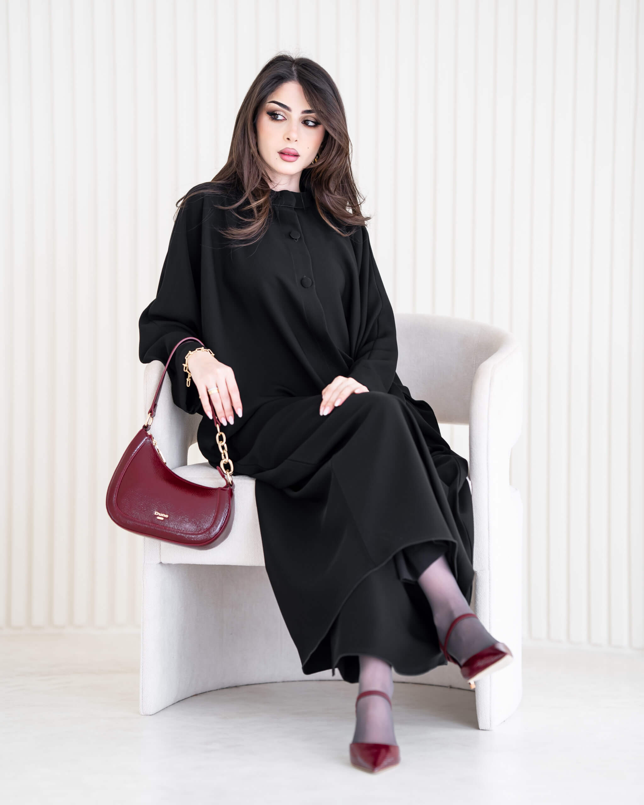 Ensemble Abaya Chic 2 Pièces – Élégance Minimaliste pour le Ramadan 🌙✨