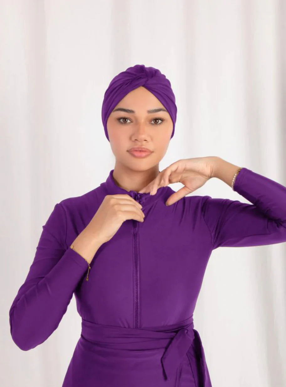 Burkini 3 pièces élégant – Avec bonnet offert | Confort & couvrance optimale